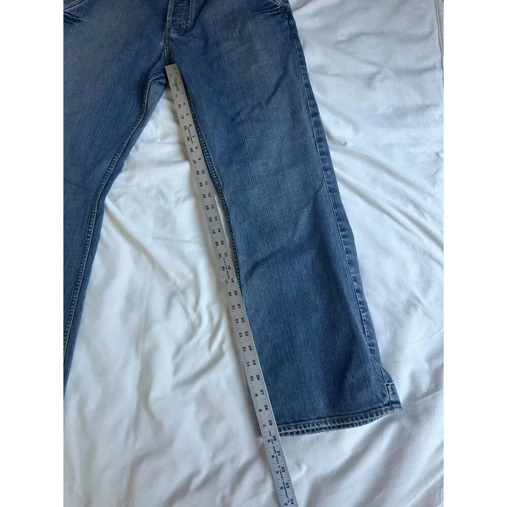 Banana Republic Men's Utility Jeans 35x32 Medium Wash Straight Fit